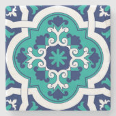Moroccan Oasis Mosaic for Luxury Mediterranean  ストーンコースター (正面)