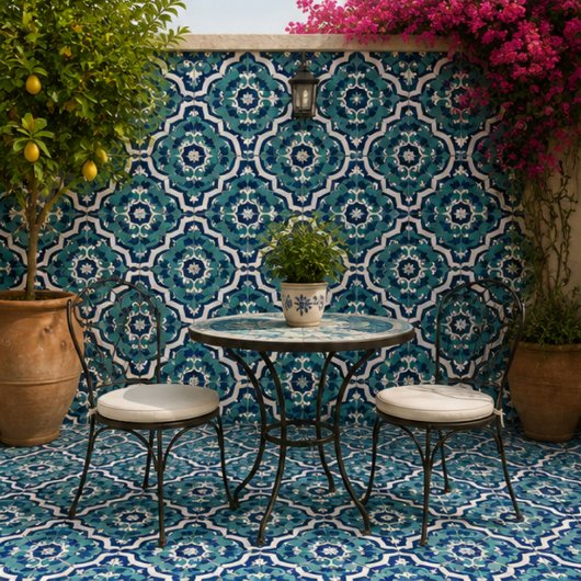 Moroccan Oasis Mosaic for Luxury Mediterranean タイル