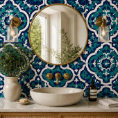 Moroccan Oasis Mosaic for Luxury Mediterranean タイル