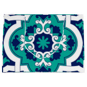 Moroccan Oasis Mosaic for Luxury Mediterranean  ラージペーパーバッグ (正面)