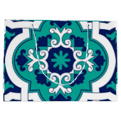 Moroccan Oasis Mosaic for Luxury Mediterranean  ラージペーパーバッグ (裏面)