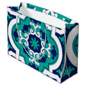 Moroccan Oasis Mosaic for Luxury Mediterranean  ラージペーパーバッグ (裏面アングル)