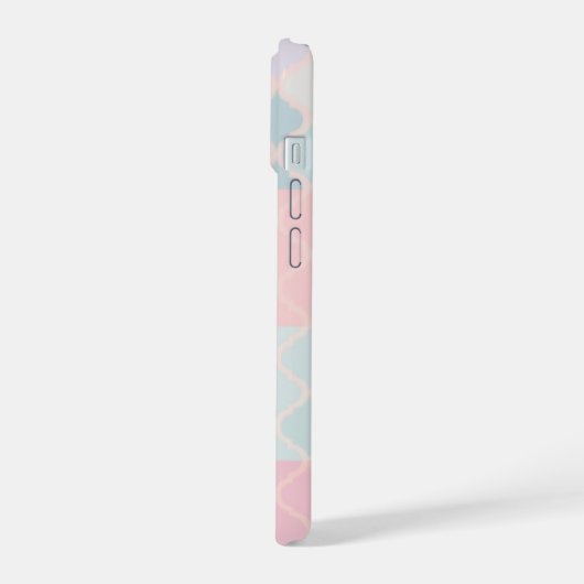 Moroccan Pattern Pastel Geometric Phone Case iPhone 15ケース (左側面)