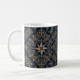 Moroccan rug Compass Star コーヒーマグカップ