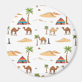 Moroccan Sahara Desert Camels マグネット (正面)