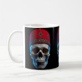 Moroccan Skull Art コーヒーマグカップ (左)