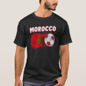 moroccan soccer team men moroccan flag morocco soc tシャツ (正面)