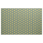 Moroccan Star Lattice - Blue and Yellow Pattern ファブリック (ファットクウォーター)