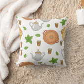 Moroccan Tea & Tajine Pattern クッション (ブランケット)