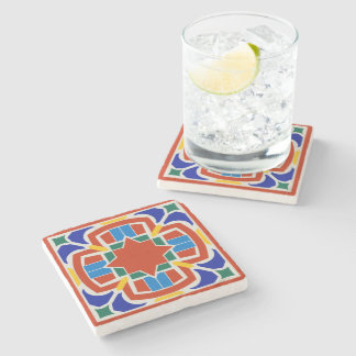 Moroccan Tile Marble Stone Coaster ストーンコースター
