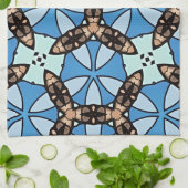 Moroccan Tile Pattern -2 キッチンタオル (折り畳み)