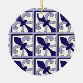 Moroccan Tiles Pattern #2 セラミックオーナメント (正面)