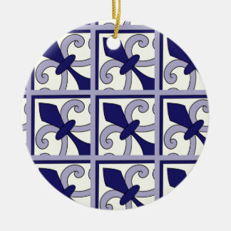 Moroccan Tiles Pattern #2 セラミックオーナメント