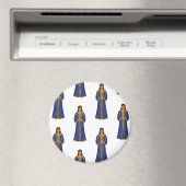 Moroccan Woman in Caftan Pattern マグネット (インサイチュ (食洗機))