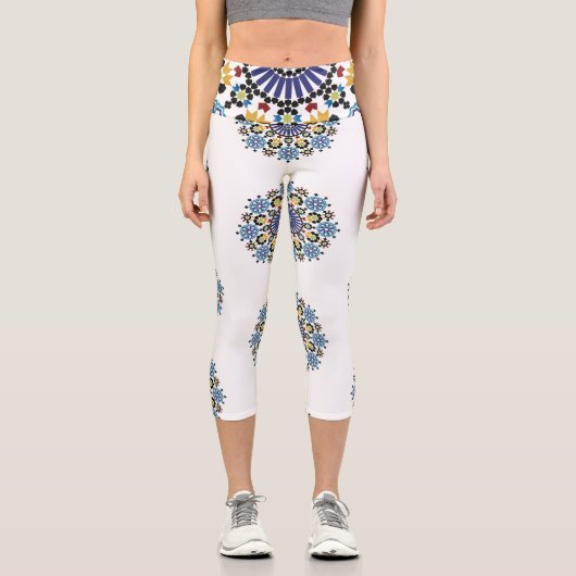 Moroccan Zelije !Moroccan Zellige カプリレギンス (正面)