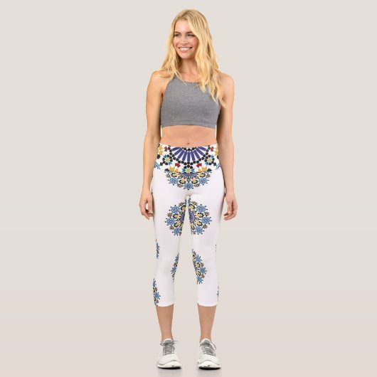 Moroccan Zelije !Moroccan Zellige カプリレギンス (正面)