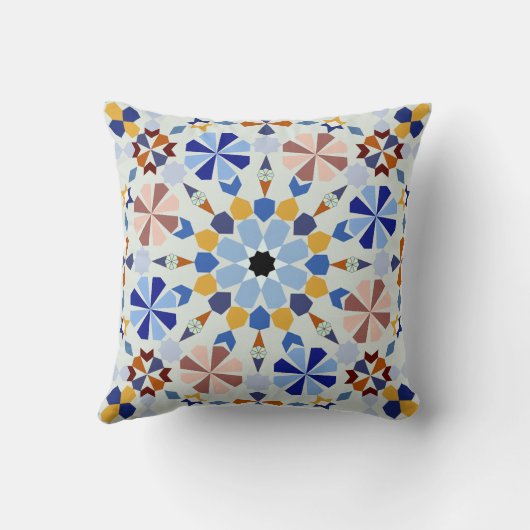 Moroccan Zelije !Moroccan Zellige クッション (裏面)