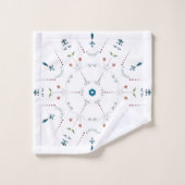 Moroccan Zelije !Moroccan Zellige バスタオルセット (ウォッシュタオル)