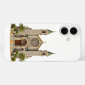 Moroccan Zellige Church iPhone 16 Case Elegant Arc Case-Mate iPhoneケース (裏面 (横))