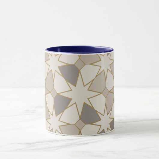 Moroccan Zellige Geometric Pattern Cup マグカップ (中央)