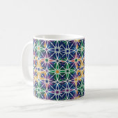 Moroccan Zellige Geometric Tile Pattern  コーヒーマグカップ (正面左)