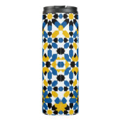 Moroccan Zellige Geometric Tile Pattern Art Design タンブラー (裏面)