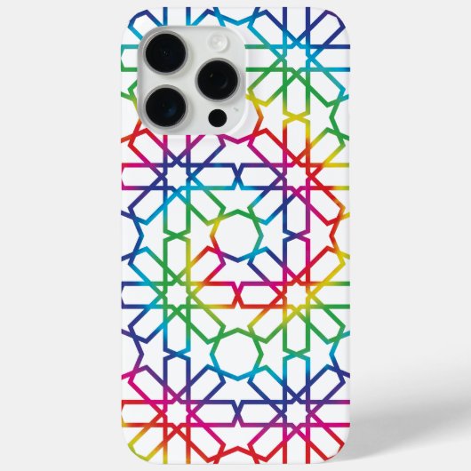 Moroccan Zellige Pattern Art (Zelij) Case-Mate iPhoneケース (裏面)