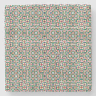 Moroccan Zellige Pattern Geometric Coaster ストーンコースター