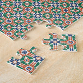 Moroccan Zellige Pattern Geometric Puzzle ジグソーパズル (側面)