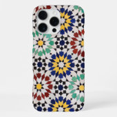Moroccan Zellige Phone Case – Traditional Tile Pat iPhoneケース (裏面)