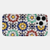 Moroccan Zellige Phone Case – Traditional Tile Pat iPhoneケース (裏面横)