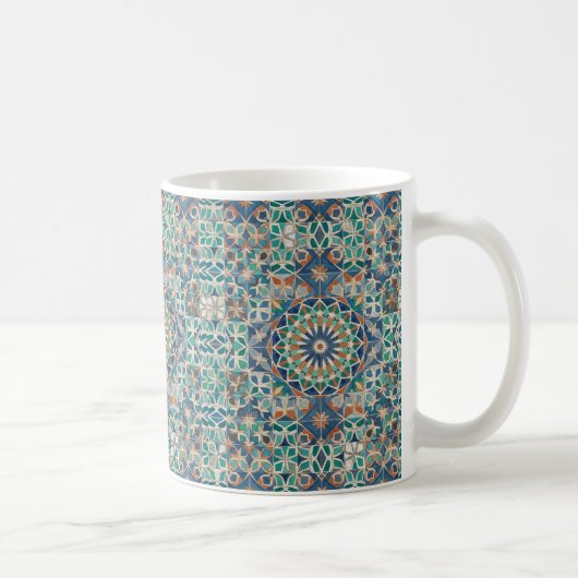  Moroccan Zellige Tile Pattern コーヒーマグカップ (右)