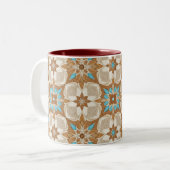 Moroccan Zellij Tile Art Mug ツートーンマグカップ (正面左)
