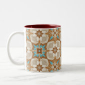 Moroccan Zellij Tile Art Mug ツートーンマグカップ (左)