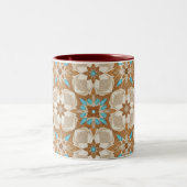 Moroccan Zellij Tile Art Mug ツートーンマグカップ (中央)