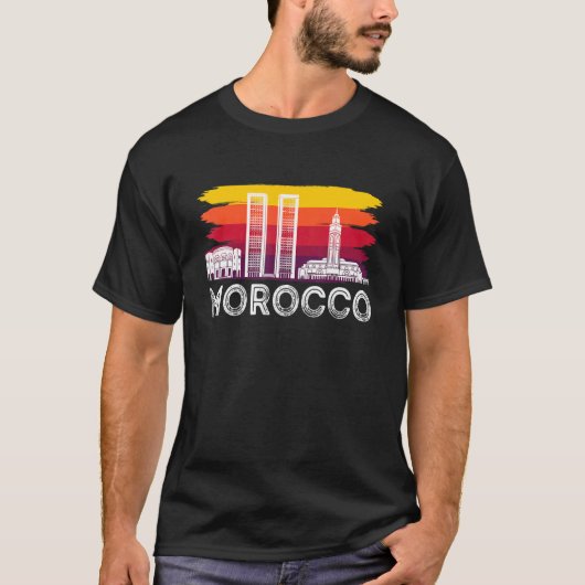 Moroccans Tourist Morocco Skyline Africa Gibraltar Tシャツ (正面)