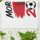 Morocco 2026 Soccer Fan Football Supporter Pride キッチンタオル (折り畳み)