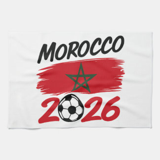Morocco 2026 Soccer Fan Football Supporter Pride キッチンタオル