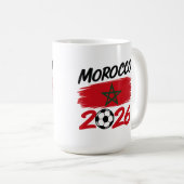 Morocco 2026 Soccer Fan Football Supporter Pride  コーヒーマグカップ (正面右)