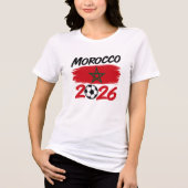 Morocco 2026 Soccer Fan Football Supporter Pride  トライブレンドＴシャツ (正面)