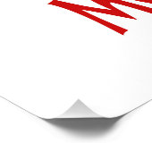 Morocco and Moroccan Flag with Your Name ポスター (コーナー)