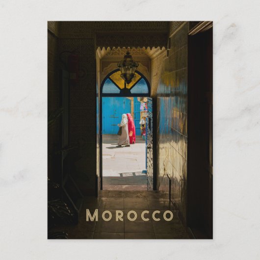 Morocco authentic Medina street photo ポストカード (正面)