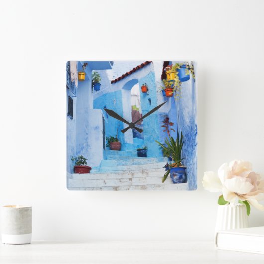 Morocco Ceramic Clock スクエア壁時計 (ホーム)