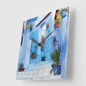 Morocco Ceramic Clock スクエア壁時計 (傾斜)