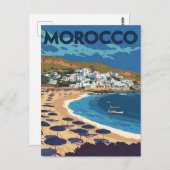 Morocco Coastal Town ポストカード (正面/裏面)