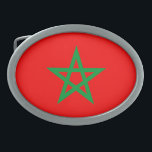 morocco country flag symbol star 卵形バックル<br><div class="desc">morocco country flag symbol star</div>