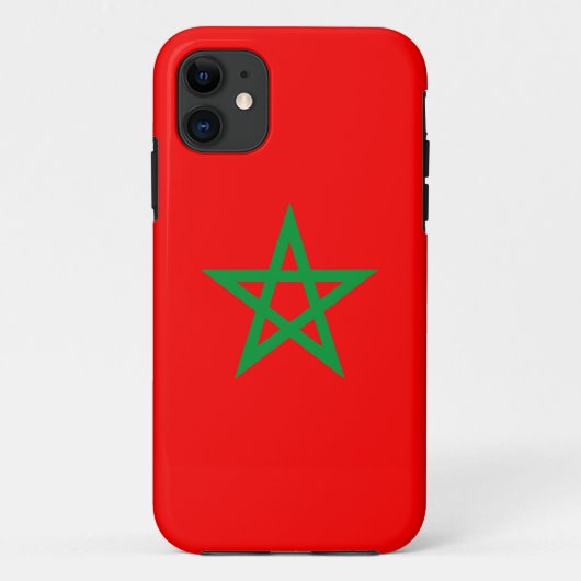 morocco country flag symbol star Case-Mate iPhoneケース (裏面)