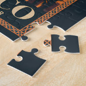  Morocco Desert Illustration Travel Art Vintage ジグソーパズル (側面)