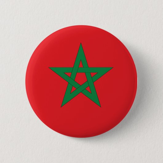 morocco flag 缶バッジ (正面)