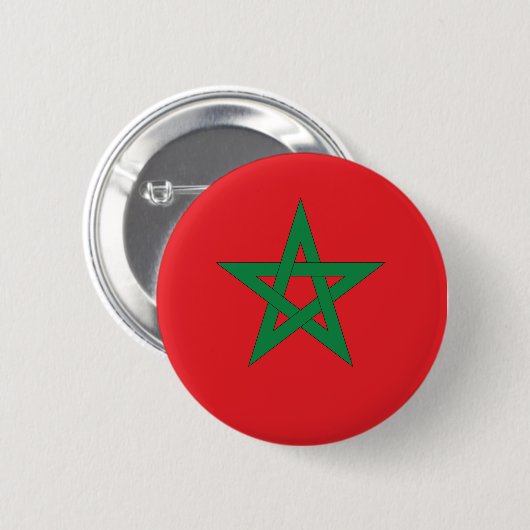 morocco flag 缶バッジ (正面&裏面)